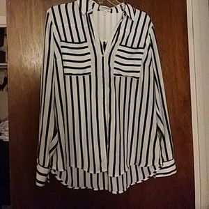 Striped Button-up
